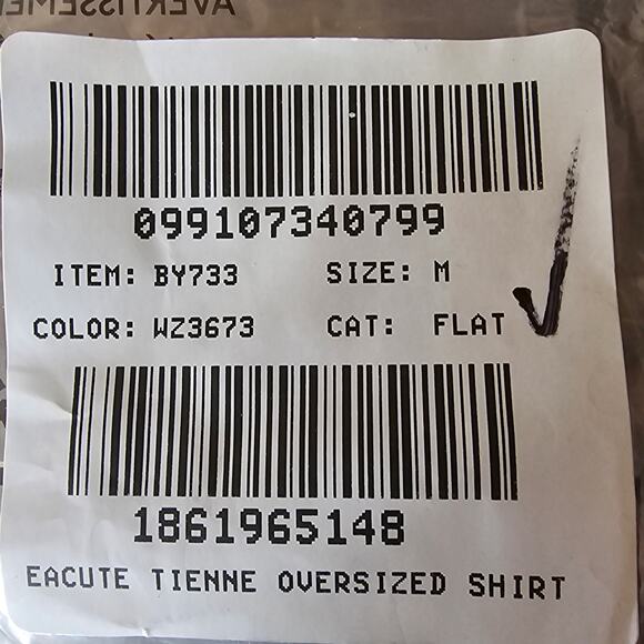 J. Crew Womans size M Etienne Oversized LS Button Up Shirt Blue  BY733 NEW - Picture 8 of 9